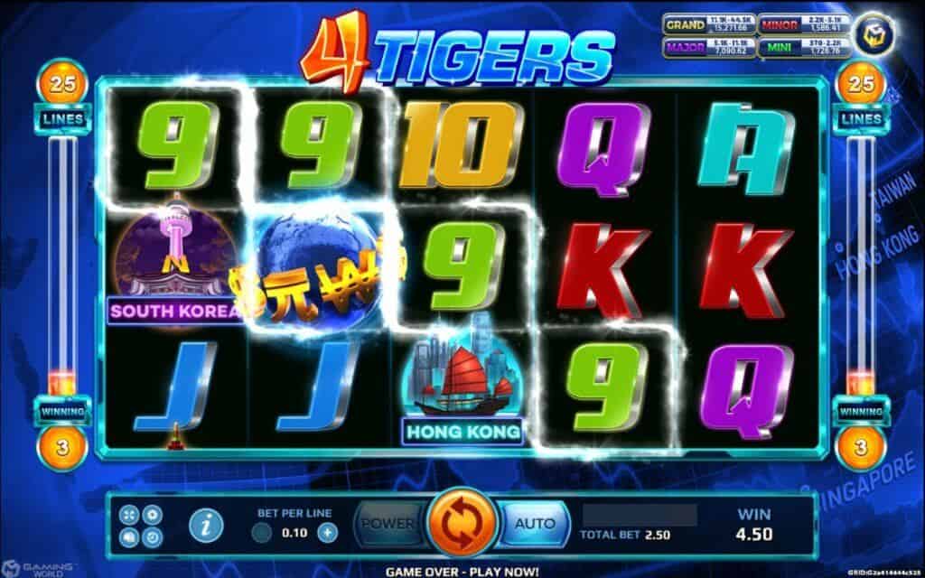 Four Tigers slotxo24 Game SuperSlot