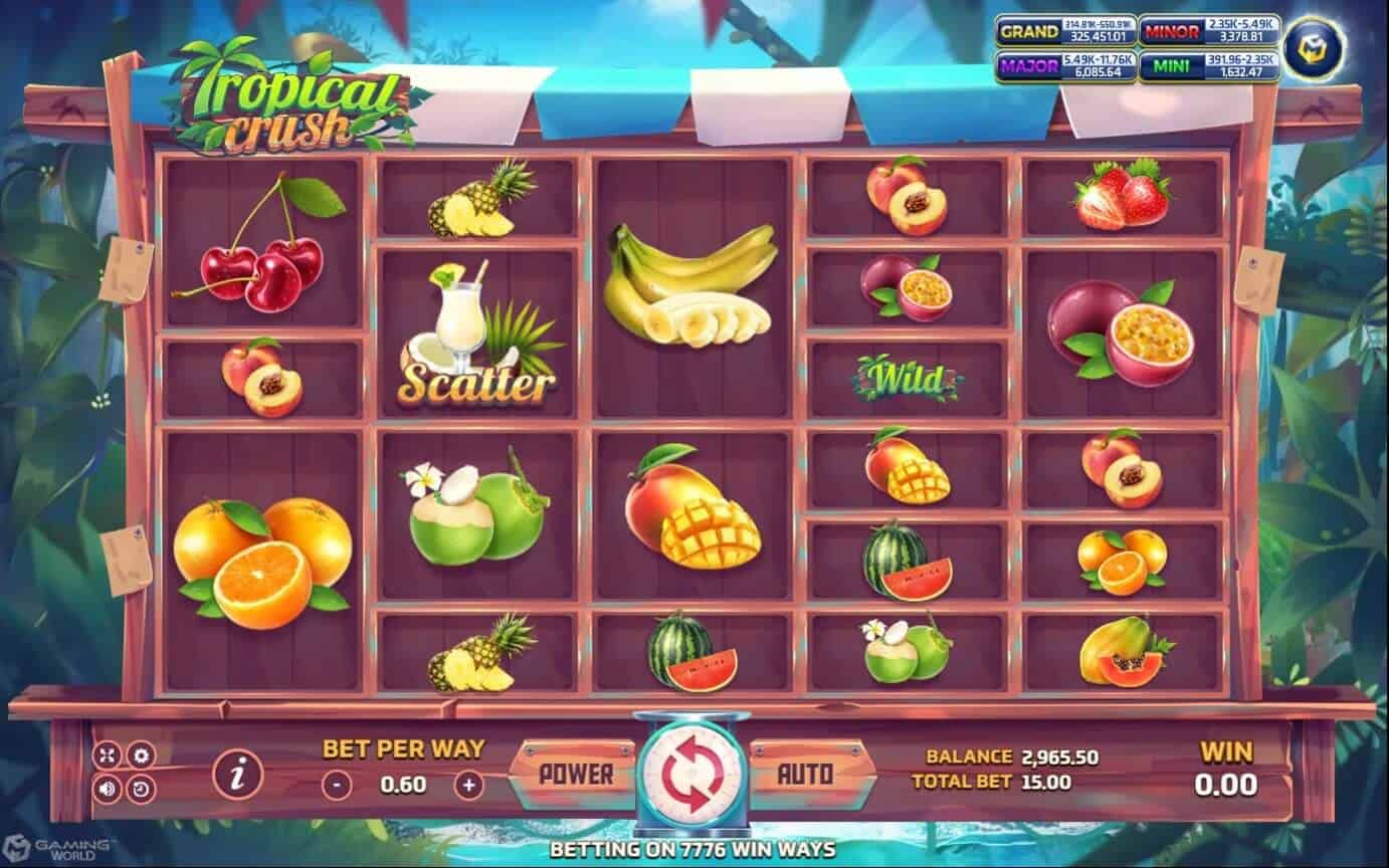 Tropical Crush slotxo mobile Game SuperSlot